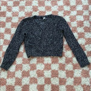 Heathered Crop Sweater